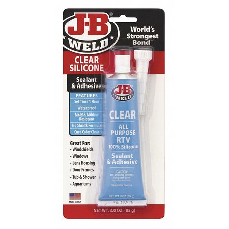 Adhesive Sealant,3 oz.,Tube,Clear, Mfr#: 31310