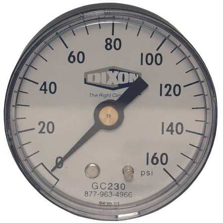 ABS Dry Gauge,1/8",Back Mount 0-60 psi, Mfr#: GC610